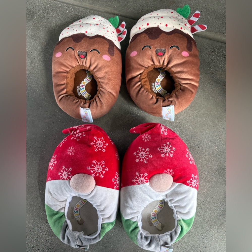 Squishmallows Kids Slippers - 2 Pair